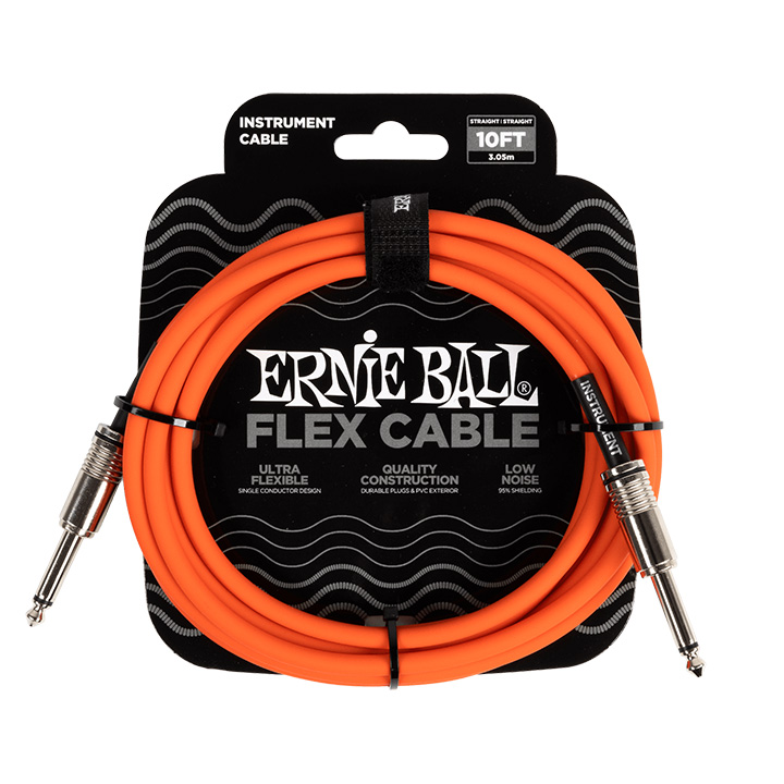Ernie Ball 6416 Flex Straight/Straight Mono Orange 3.00m