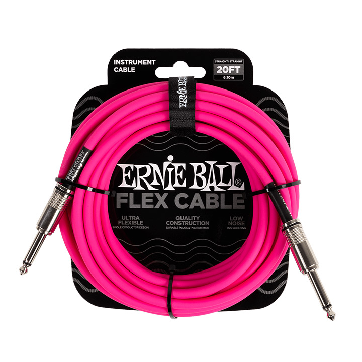 Ernie Ball 6418 Flex Straight/Straight Mono Pink 6.00m