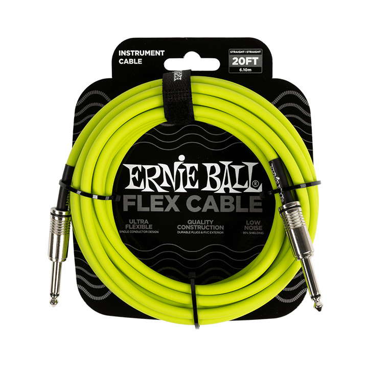 Ernie Ball 6419 Flex Straight/Straight Mono Green 6.00m
