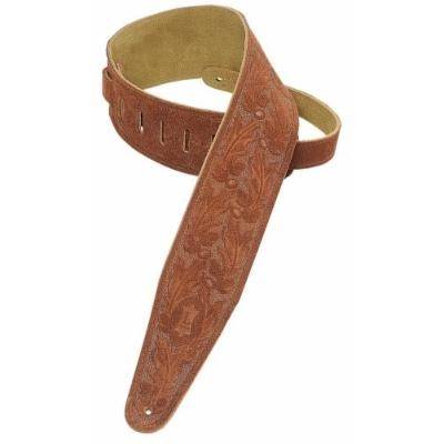 LEVY'S PMS44T01 Suede Leather Tan XL Guitar Strap