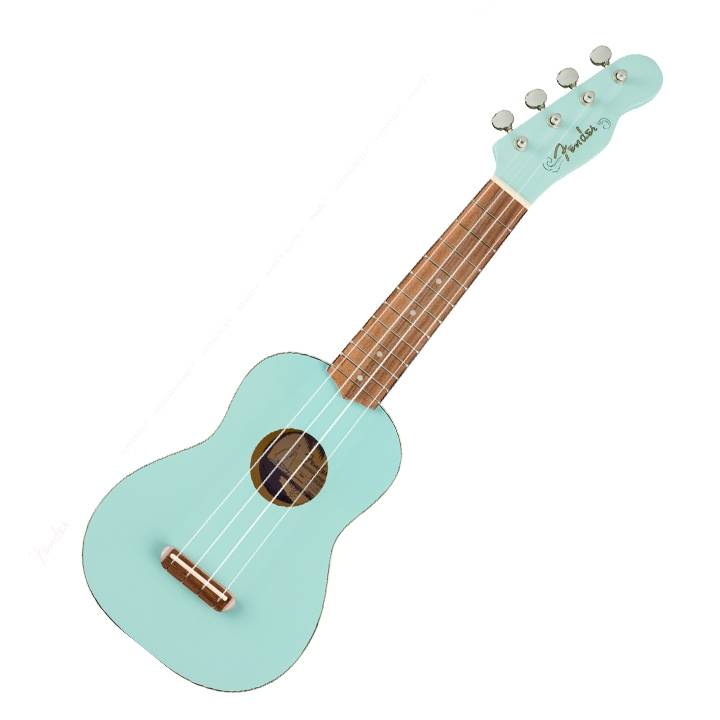 Fender Venice Soprano Daphne Blue Acoustic Ukulele
