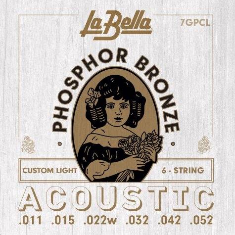 La Bella 7GPCL Phopshor Bronze, Custom Light 011-052