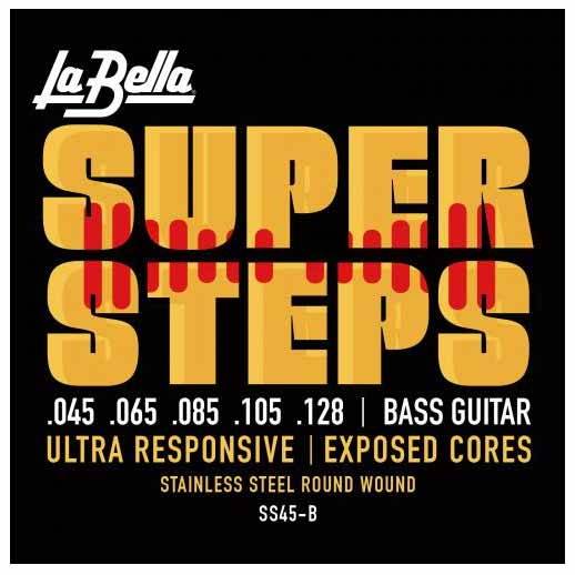 La Bella SS45-B Super Steps Standard 045-128 Electric Bass Guitar 5-String Set