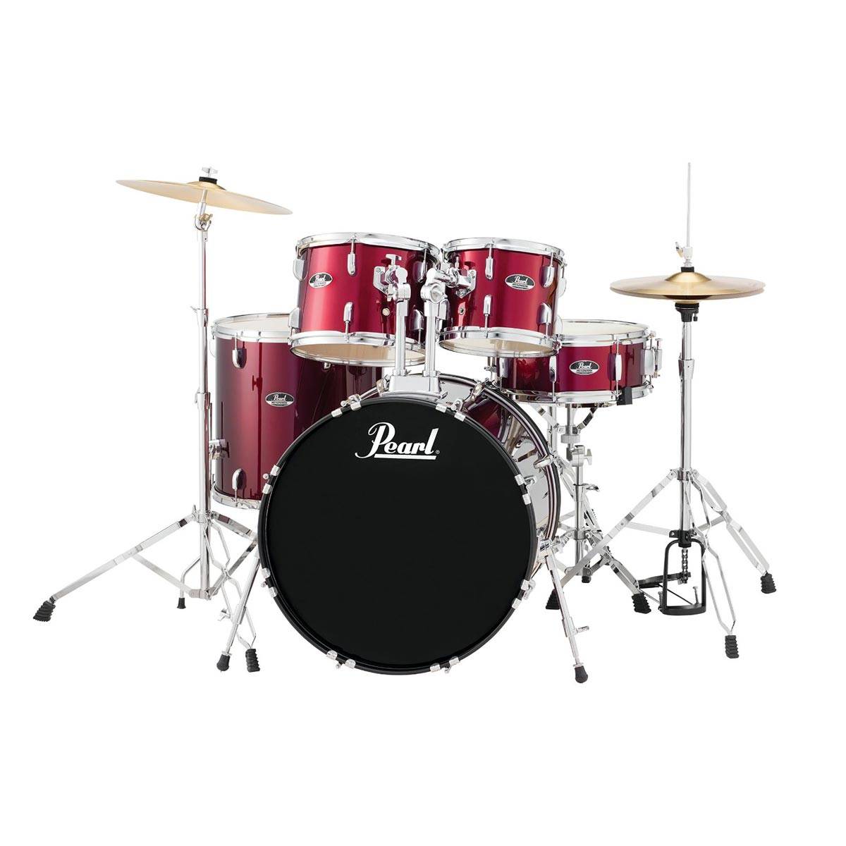 Pearl RS525SC Roadshow Wine Red Drumset & 4 pcs Stands & 2 pcs Sabian Cymbals