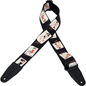 LEVY'S MPS2 Pin-Up Motif 2" Guitar Strap