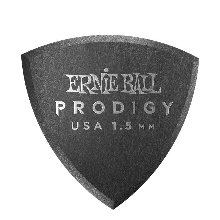 Ernie Ball 9331 Black Shield Prodigy 1.5mm Black Pick (1 Piece)