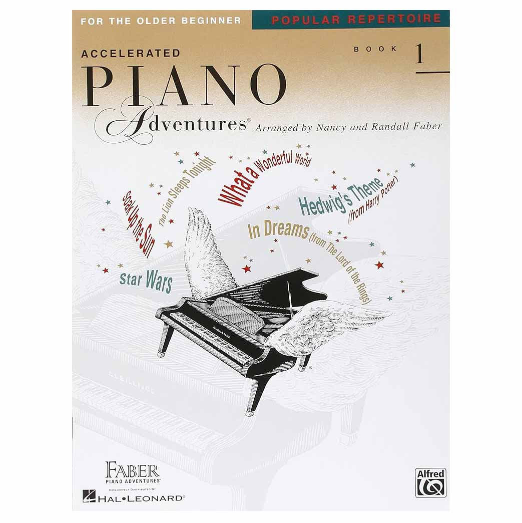 Faber - Accelerated Piano Adventures for the Older Beginner, Pop. Repertoire, Book 1