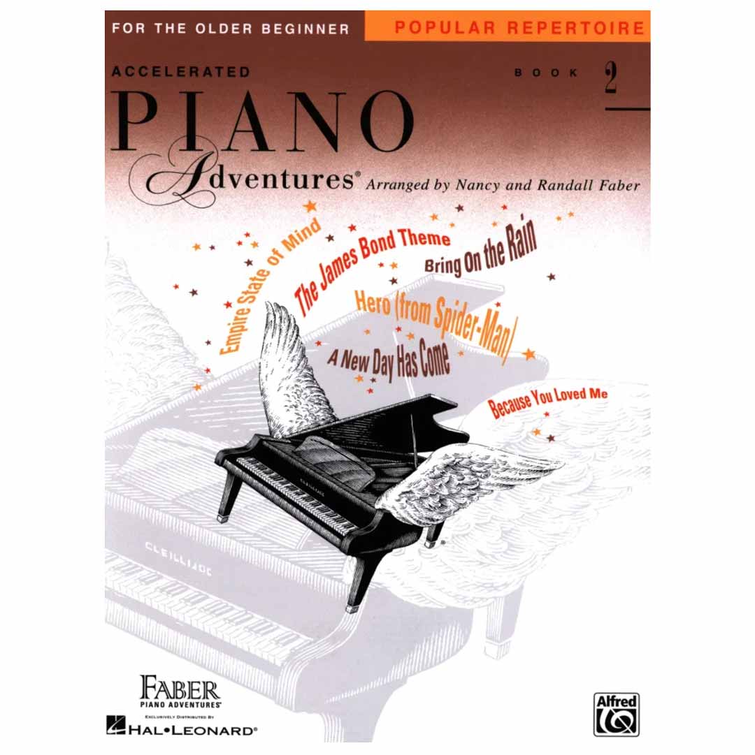 Faber - Accelerated Piano Adventures for the Older Beginner, Pop. Repertoire, Book 2