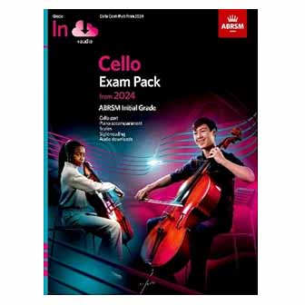 Cello Exam Pack from 2024, Initial Grade, Score & Part & Online Audio