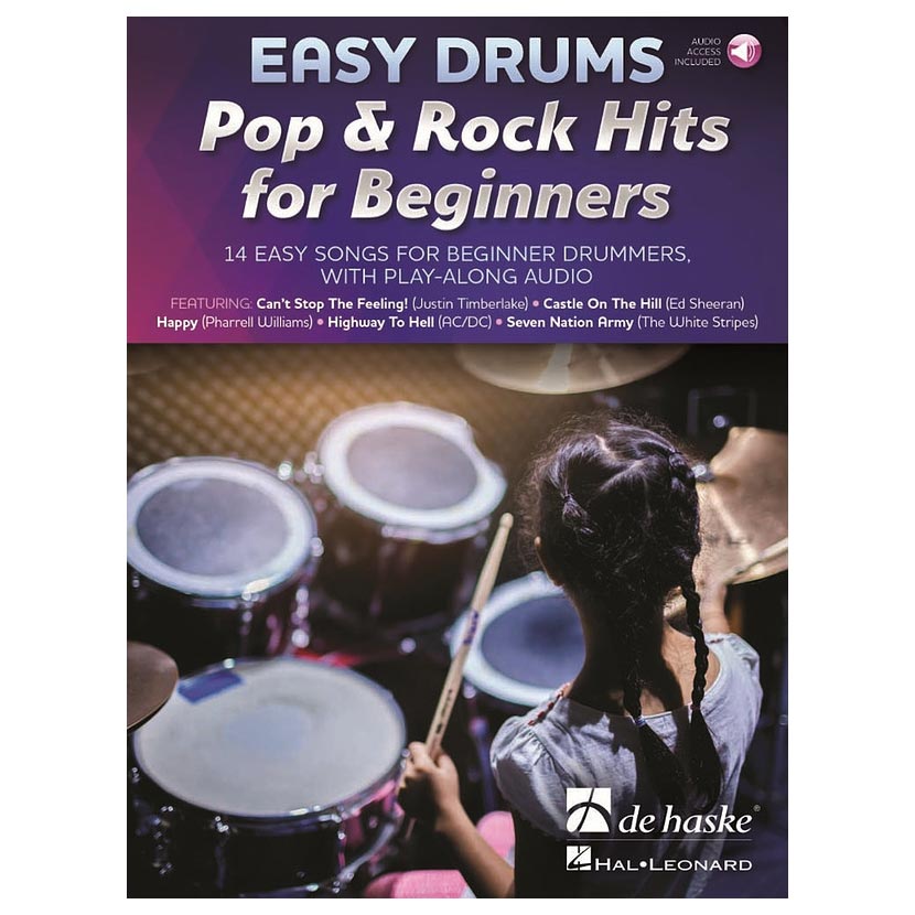 Easy Drums - Pop & Rock Hits for Beginners & Online Audio