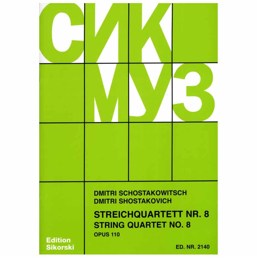 Sikorski Shostakovich - String Quartet Nr.8 Op.110 Set of Parts