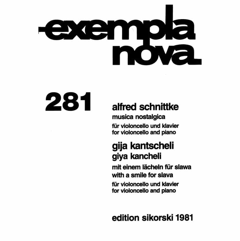 Schnittke/Kancheli - Musica Nostalgica / With a Smile for Slava