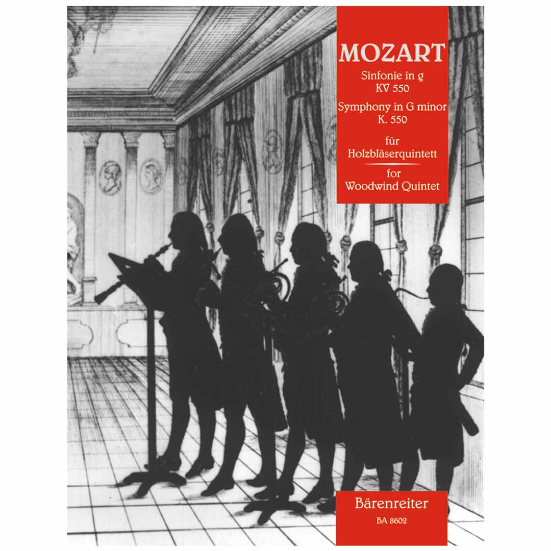 Barenreiter Mozart - Symphony for woodwind quintet in G minor, K. 550