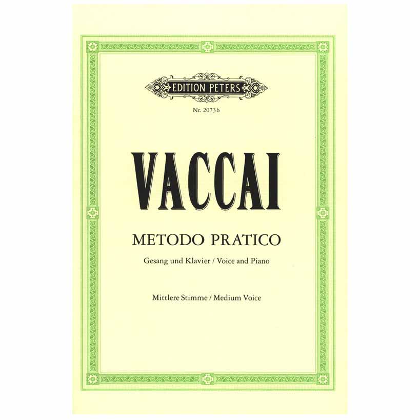 Edition Peters Vaccai - Metodo Pratico Medium Voice