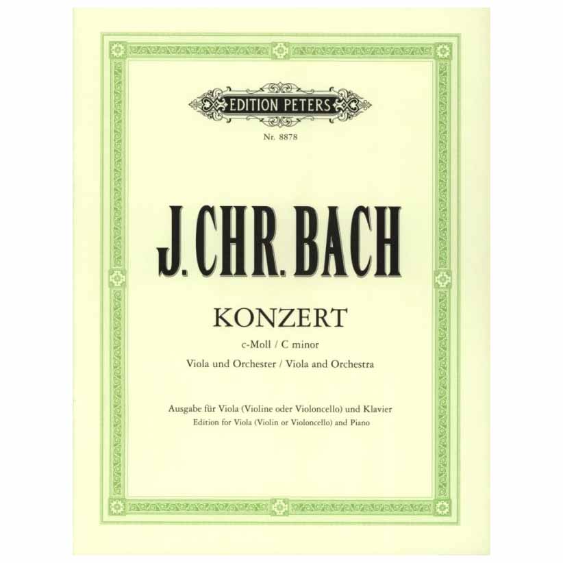 Bach  J.Chr. - Concerto In C Minor for Viola & Piano
