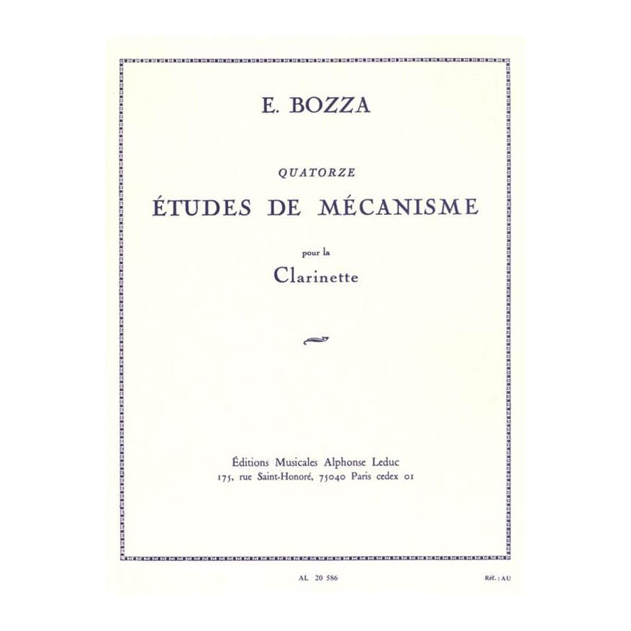 Bozza - 14 Etudes De Mecanisme Pour La Clarinette