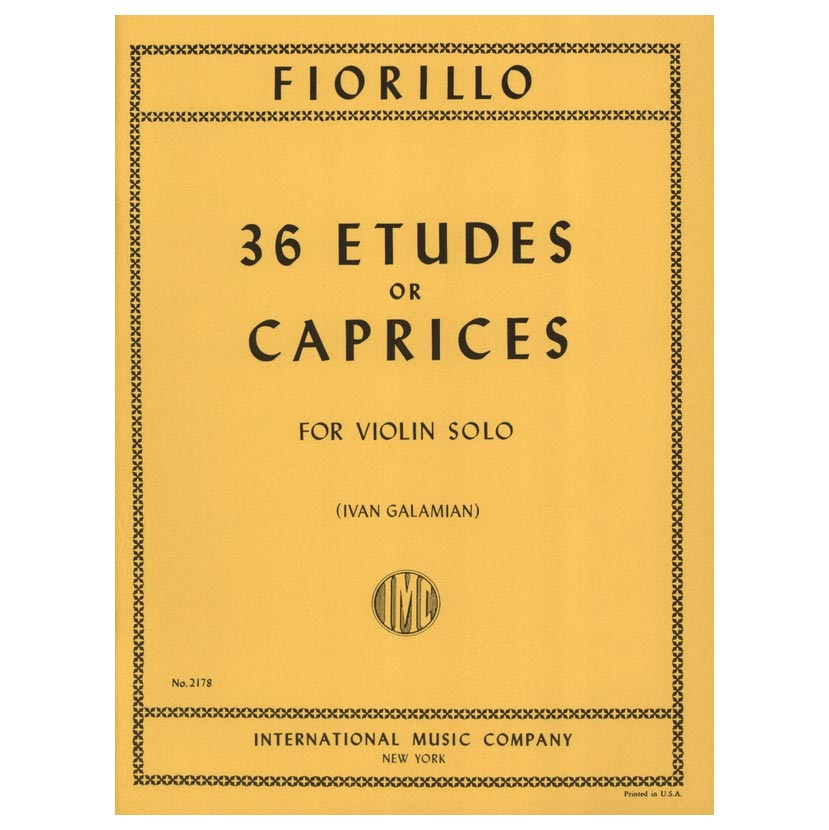 Fiorillo - 36 Etudes Or Caprices