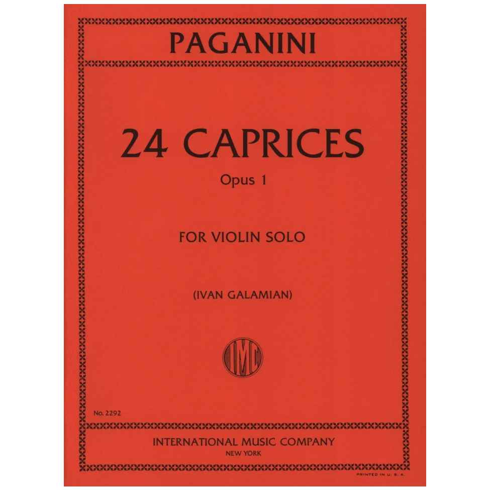 Paganini - 24 Capricci, Opus 1 (Galamian)