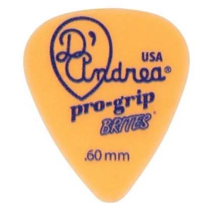 D'Andrea Pro-Grip Brites 351 Thin/Medium .60mm [Orange] Pick (1 Piece)