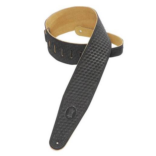 LEVY'S PMS44T02 Suede Leather Black Guitar Strap