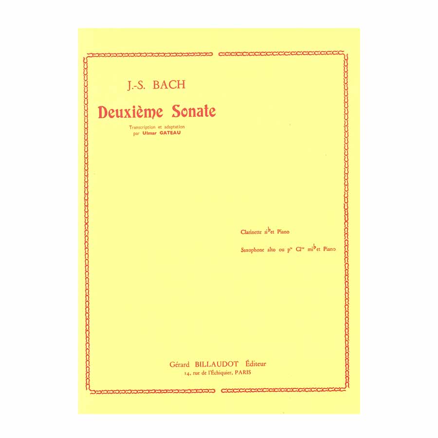 J.S.Bach - Deuxieme Sonate Clarinette - Piano