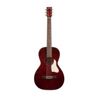 Art & Luthiere Roadhouse Parlor Tennessee Red A/E Electric - Acoustic Guitar