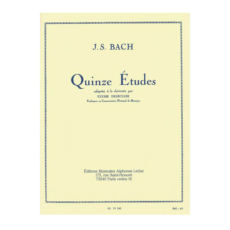 J.S.Bach - Quinze Etudes Clarinette