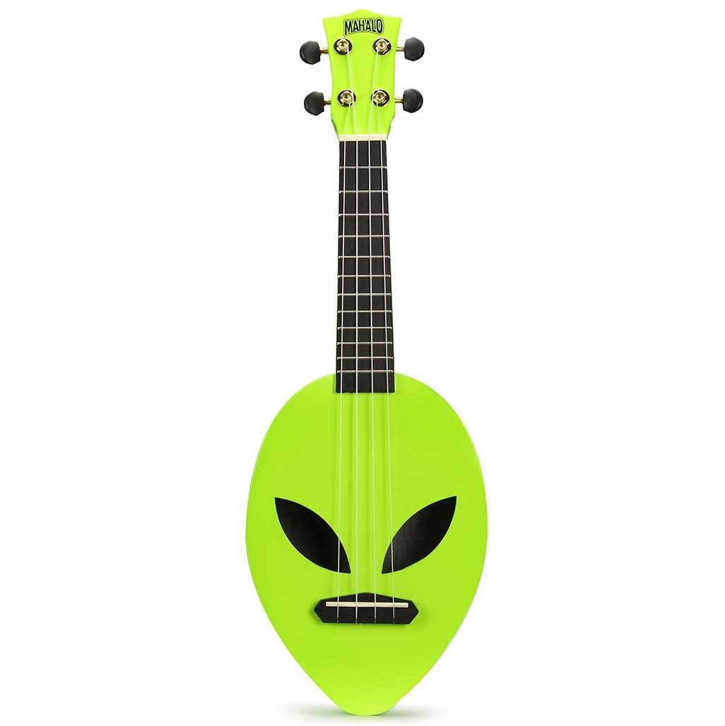 Mahalo Creative Series Soprano Alien (Neon Green) Acoustic Ukulele