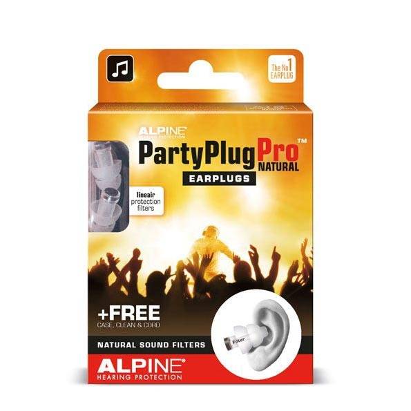 ALPINE PartyPlug Pro Natural Earplugs
