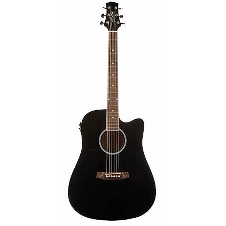 Ashton D20CEQ Black Electric - Acoustic Guitar