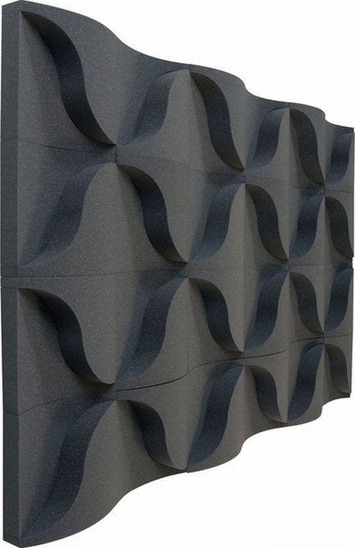 Auralex Audiotile Cornerturns Charcoal Sound Diffusing Panels Set