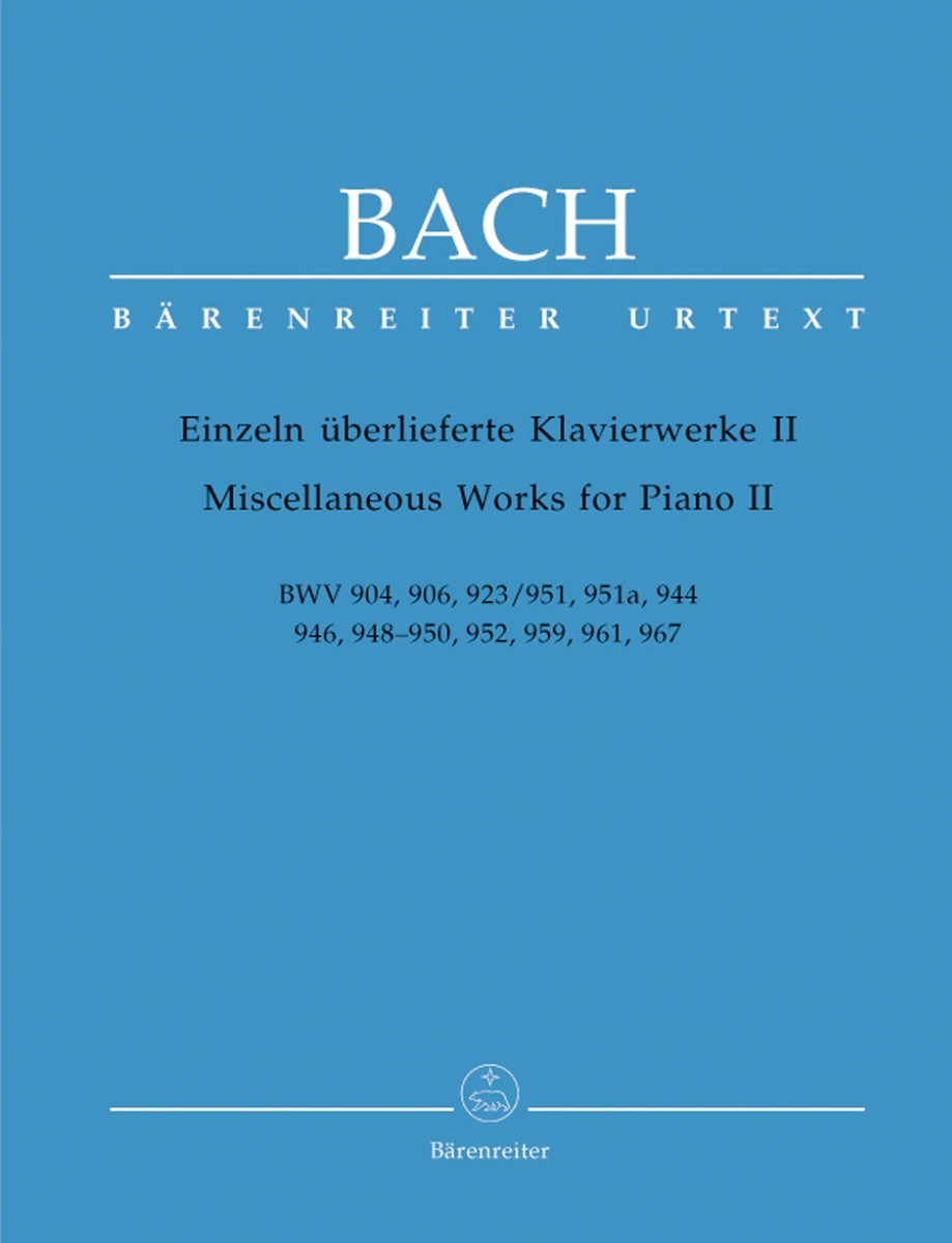 Bach - Miscellaneous Works for Piano II