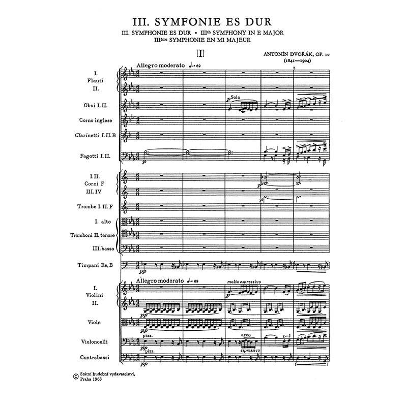 Dvorak Symphony Nr.3 [Pocket Score]