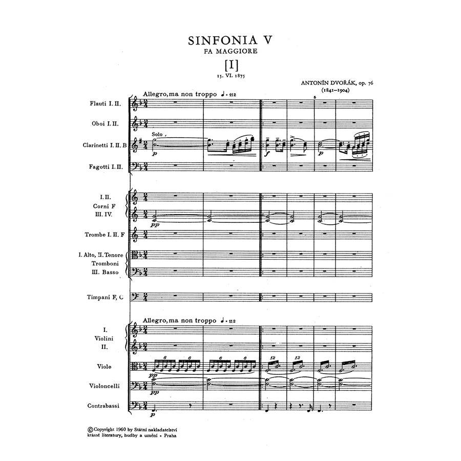 Dvorak - Symphony Nr.5 [Pocket Score]