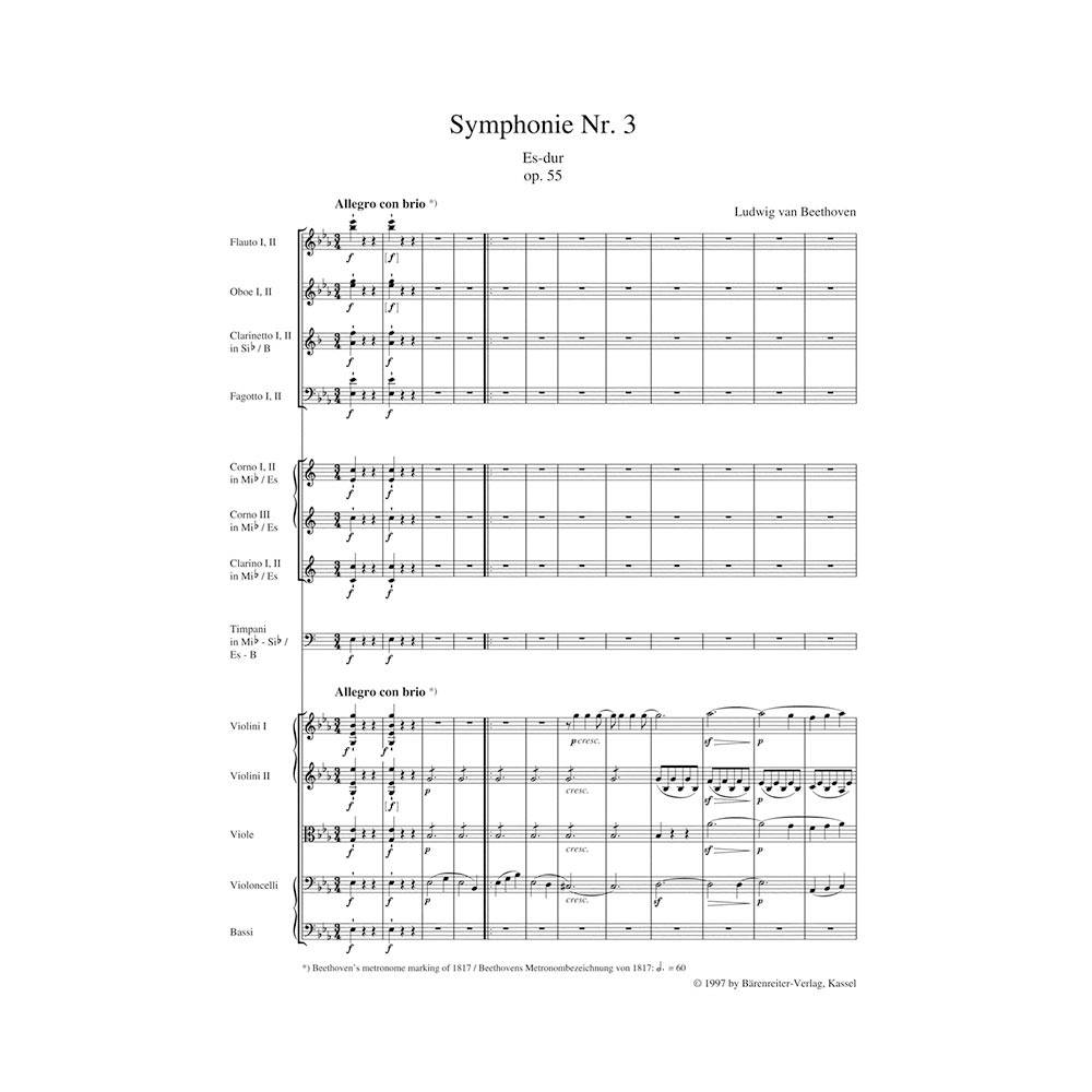 Beethoven -Symphony Nr.3 Op.55 in Eb Major ''Eroica''  [Pocket Score]