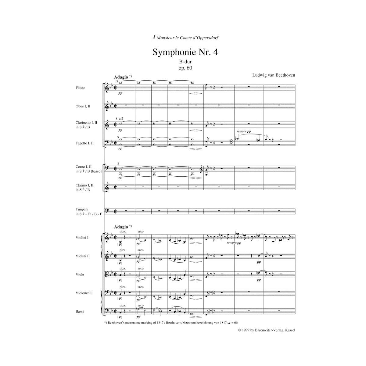 Beethoven - Symphony Nr.4 in Bb Major Op.60 [Pocket Score]