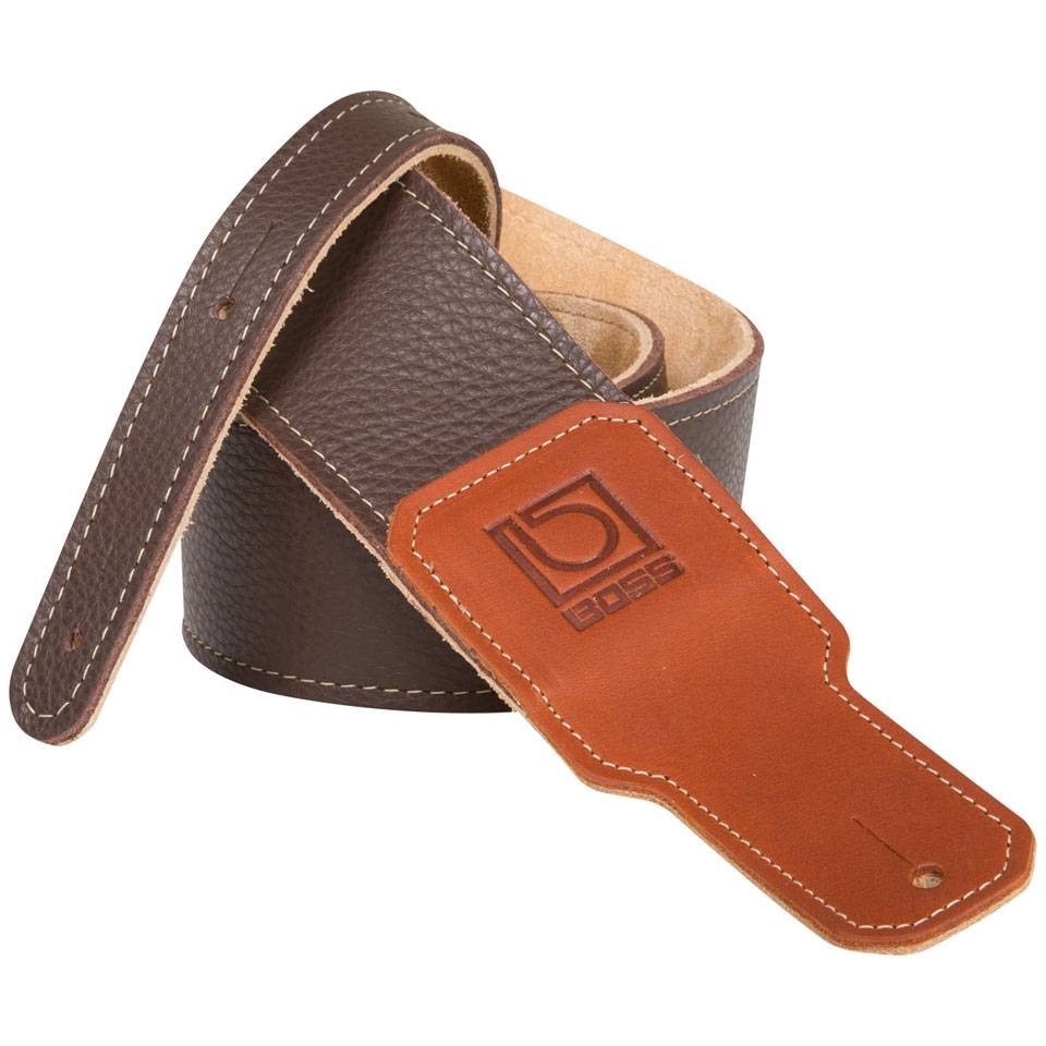 BOSS BSL-30 3" Leather Brown Guitar Strap