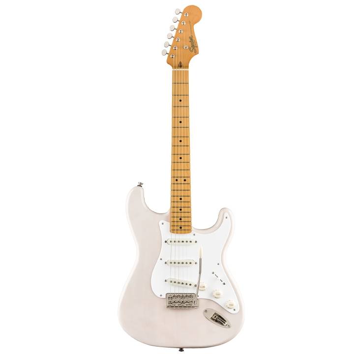Fender Strat Squier Classic Vibe 50  M/N SSS Tremolo White Blonde Electric Guitar