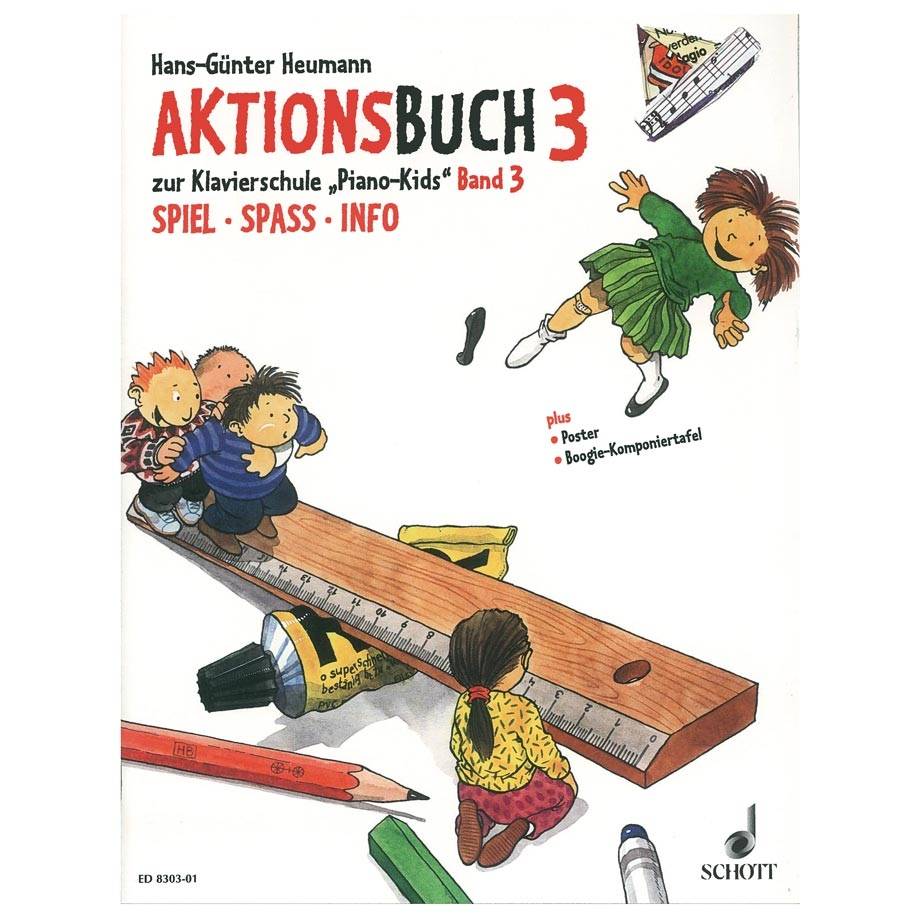 Heumann - Aktionsbuch zur Klavierschule "Piano Kids" 3