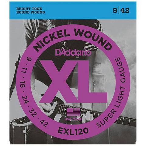 D'Addario EXL120 Nickel Wound 009-042