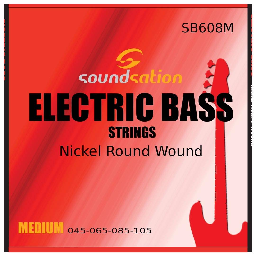 SOUNDSATION SB608Μ Nickel Round Wound Medium 045-105 Electric Bass Guitar 4-String Set