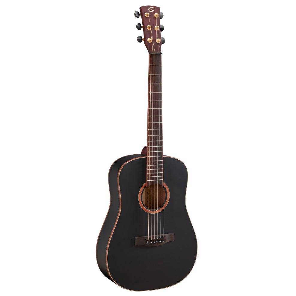 SOUNDSATION BA200 Compact Matte Black Acoustic Guitar