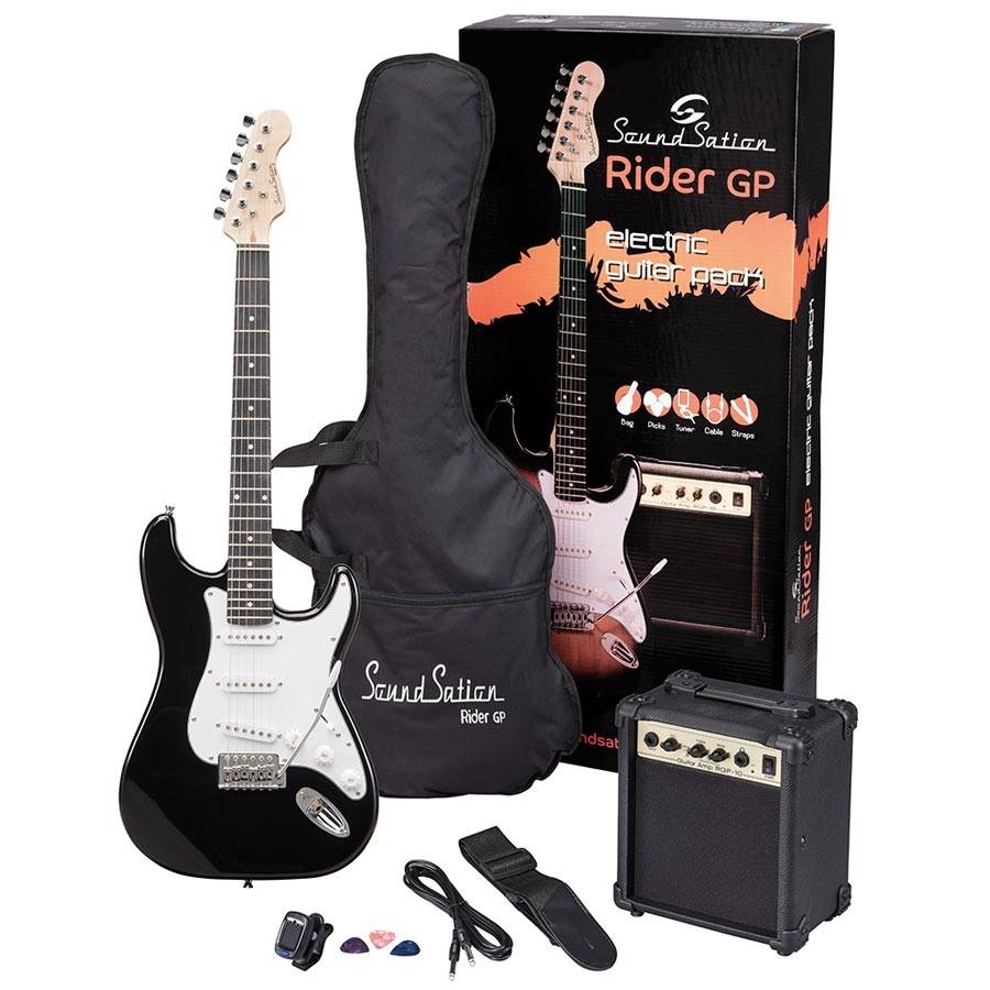 SOUNDSATION Rider GP Black Electric Guitar Set