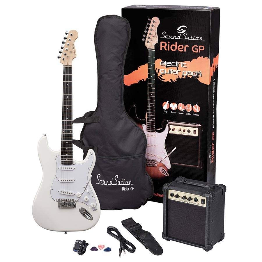 SOUNDSATION Rider GP Vintage White Electric Guitar Set