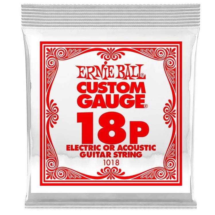 Ernie Ball 1018 Plain Steel 018p Electric Guitar String