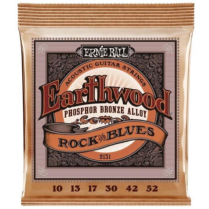Ernie Ball 2151 Earthwood Phosphor Bronze Rock & Blues 010-052
