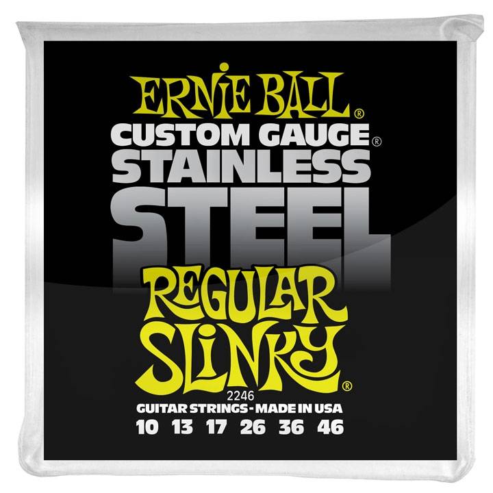 Ernie Ball 2246 Stainless Steel Regular Slinky 010 - 046 Electric Guitar 6-String Set