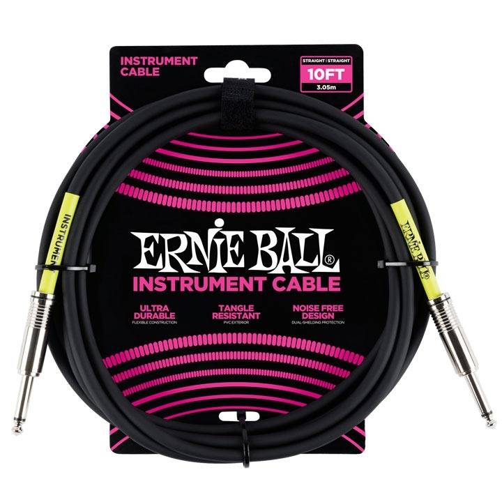 Ernie Ball 6048 Classic Straight/Straight Mono Black 3.00m