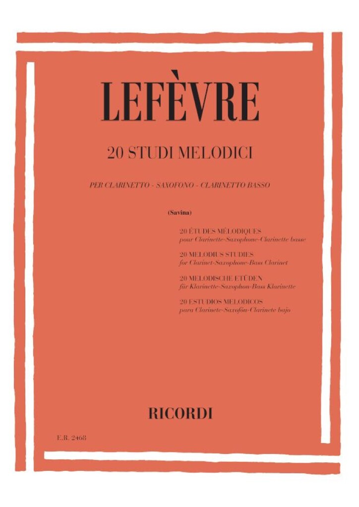 Lefevre - 20 Studi Melodici (Savina)