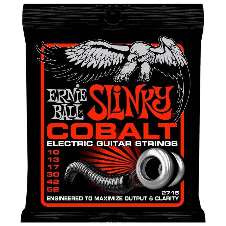 Ernie Ball 2715 Cobalt Skinny Top Heavy Bottom 010-052 Electric Guitar 6-String Set
